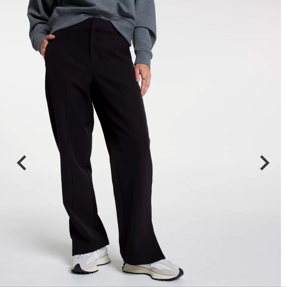 Calia Black Wide-Leg Pants Size Xl